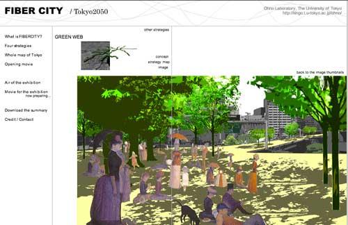 Green Web Fiber City: Tokyo 2050