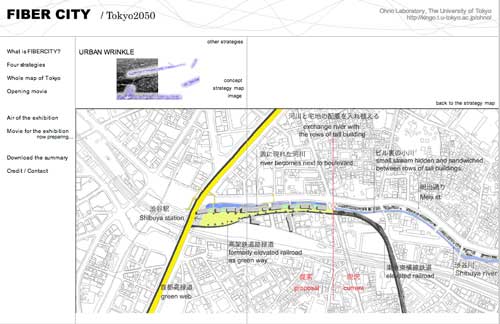 Urban Wrinkle Fiber City: Tokyo 2050