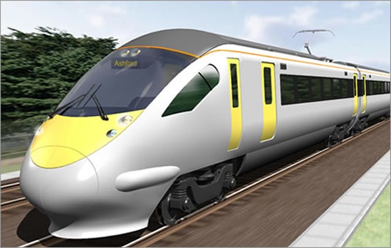 Hitachi high speed trains begin in UK