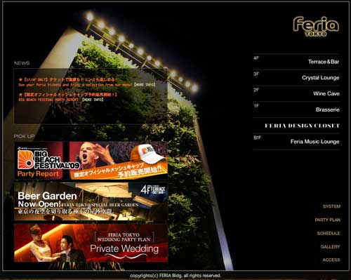 Feria nightclub, night view, from website