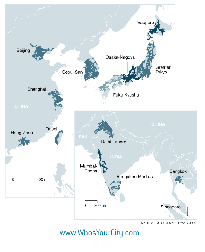Richard Florida's Asia Mega Regions